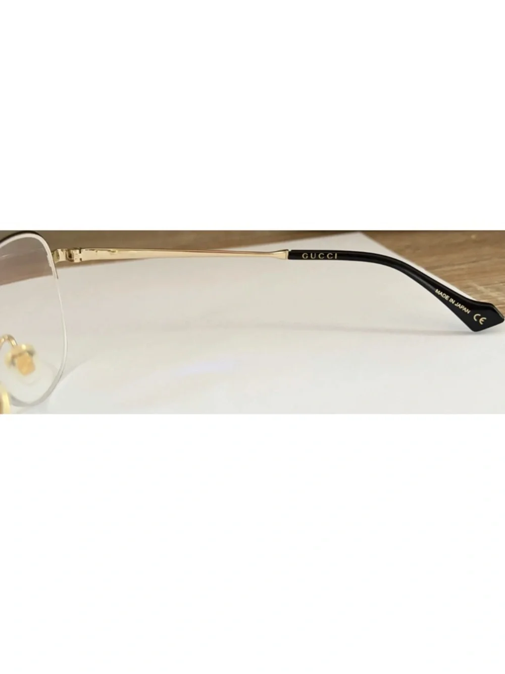 Gucci GG0745O Gold Aviator Optical Frames 54mm Metal